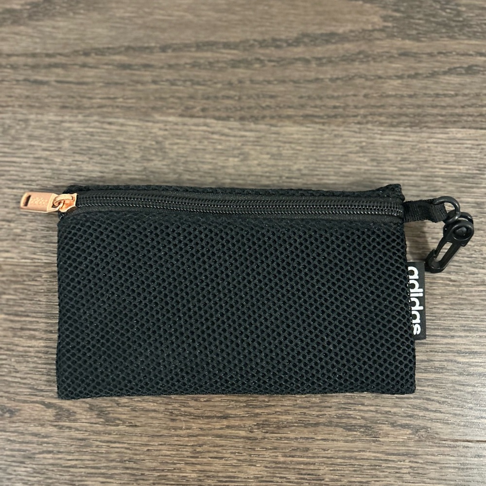 Adidas Black Mesh Zipper Pouch